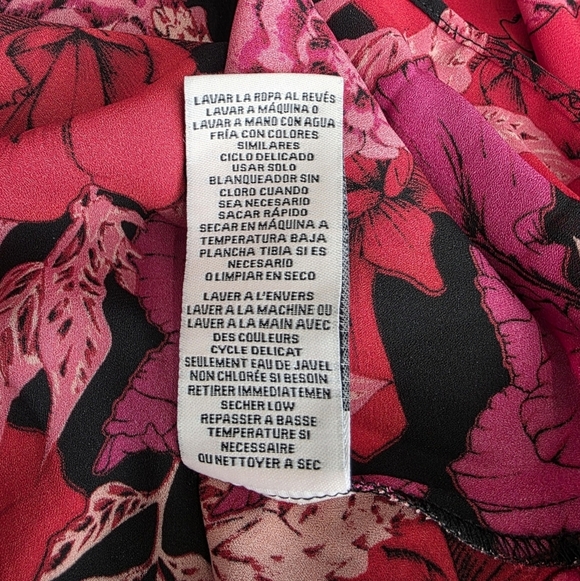 Nanette Lepore Smock Neck and Waist Floral Dress Valentines Day Outfit Size 2 - Picture 7 of 8